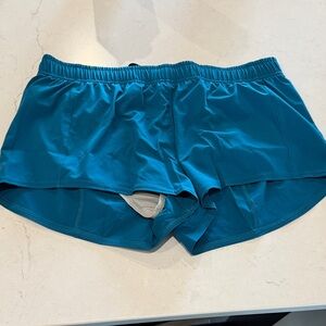 Jolyn Clothing Teal Athletic Running Shorts with Liner